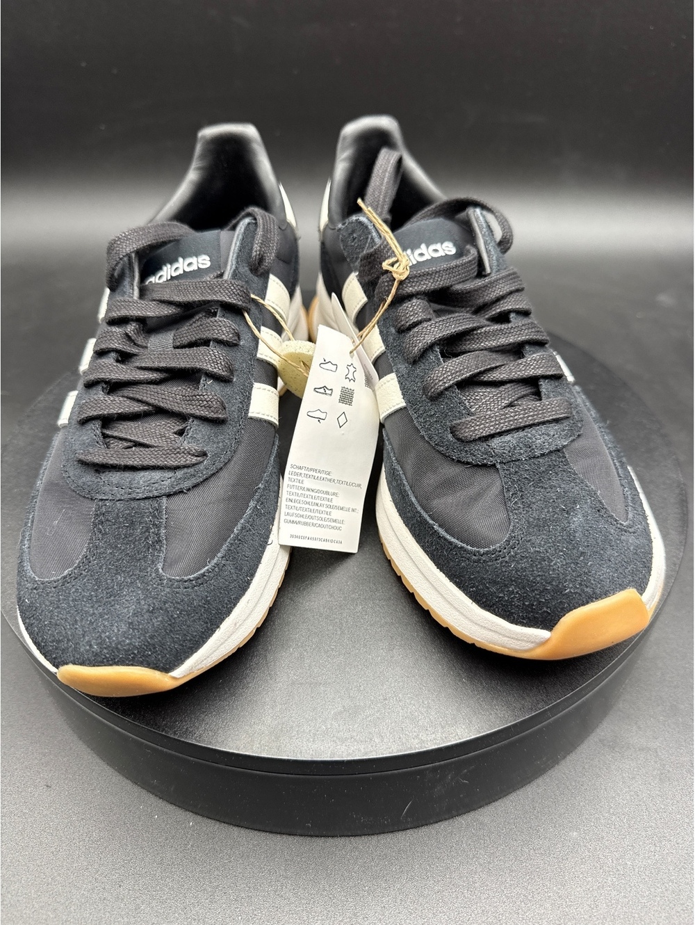 Adidas RUN 70s 2.0 Men's Running Shoes Size 8.5 Black White